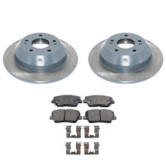 DuraGo Rear Rotors Akebono ProACT Ceramic Disc Brake Pads Kit For Santa Fe Sport