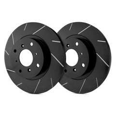 For BMW 550i GT xDrive 10-17 SP Performance Slotted 1-Piece Front Brake Rotors