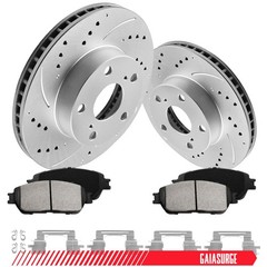 Front Slotted Rotors Brake Pads Kits For Toyota Tacoma 2005-2012 2013 2014 2015