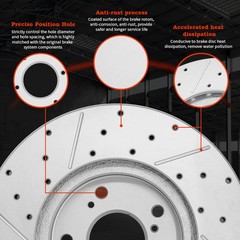 Front & Rear Brake Rotors Pads For 2011-2016 Chevrolet Cruze/Cruze Limited/Sonic