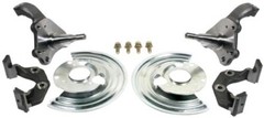 Fits Mopar A B E body front disc brake conversion spindle caliper brackets set