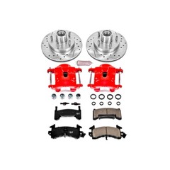 KC1985 Powerstop Brake Disc and Caliper Kits 2-Wheel Set Front for Chevy Jimmy