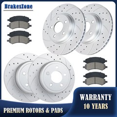 320mm Front and Rear Brake Rotors Pads Kit for Dodge Challenger Charger Brakes
