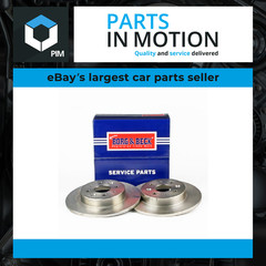 2x Brake Discs Pair Solid fits KIA SHUMA FB 1.5 Rear 96 to 01 With ABS 262mm Set
