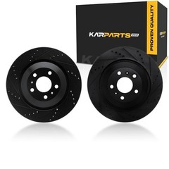 For Bentley Flying Spur 2014-2018 Rotor Set | Black | Drilled And Slotted