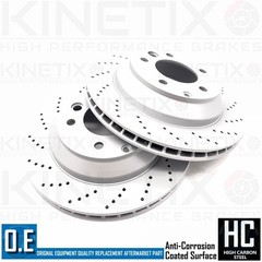 FOR AUDI Q7 3.0 TDI DRILLED FRONT REAR BRAKE DISCS BREMBO PADS WEAR SENSORS