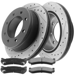Rear Brake Rotors & Brake Pads Fits Chevrolet Suburban 2500 2000 2001 2002-2013