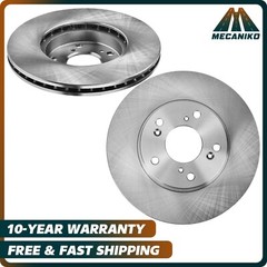 2x Front Vented Brake Rotors for Honda Civic Element Accord CR-Z CR-V Acura CSX