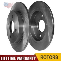2pcs 253mm Rear Disc Brake Rotors for Ford Focus 2001-2007 Fiesta 2014 2015-2019