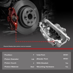 Front Brake Rotors Pads + Brake Calipers Kits fits Subaru Outback Legacy Impreza