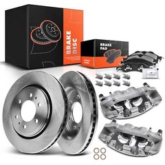 Front Disc Brake Rotor Pad & Caliper for Ford Expedition Lincoln Navigator 07-09