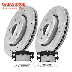 330mm Front Drilled Brake Rotors & Pads for 11-20 Grand Cherokee Dodge Durango