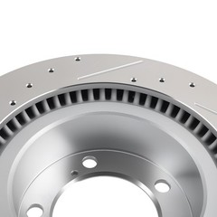 Front Drilled & Slotted Disc Brake Rotor For Toyota Tundra 2007-2021 S-31482