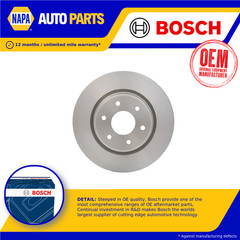2x Brake Discs Pair Vented 295.8mm 0986479D66 Bosch Set 40206JR70B 40206JR70D
