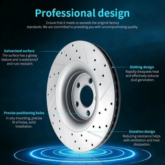 Front Disc Rotor Ceramic Brake Pads For Ford Transit-150 Transit-250 Transit-350