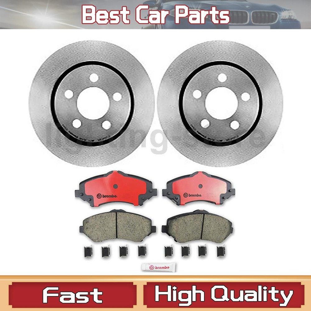 Front Brake Pads and Disc Rotors set Fits Dodge Nitro 4.0L 3.7L
