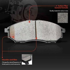 New Front Disc Brake Rotor & Ceramic Pads for Infiniti G35 QX50 M35h Nissan 350Z