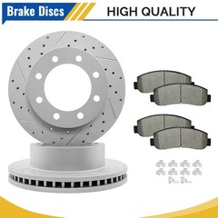 4WD Front Brake Rotors Pads For 2005-2012 Ford F-250/F-350 /F-450 Super Duty