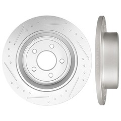 Slot Rear Brake Rotors Discs 2PCS For 2001 – 2006 2007 Dodge Caravan