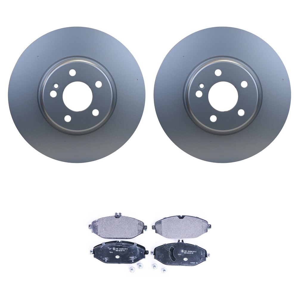 Hella Front Rotors Low-Met Disc Brake Pad Kit For W205 C300 264 W213 E300 274