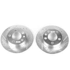 Power Stop FITS 1999-2006 Audi TT Rear Evolution Drilled & Slotted Rotors – Pair