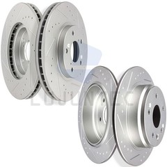 Brake Rotors Front 300 mm And Rear 282 mm Kit For 1999 2000-2003 Acura TL type S