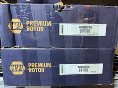 2x NAPA 48880876 Premium Rear Brake Rotor Smooth Vented Chevy GMC 2500HD 3500HD