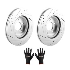 11.65inch Front Drilled&Slotted Brake Rotors Kit For Nissan Altima 07-25 S-31464