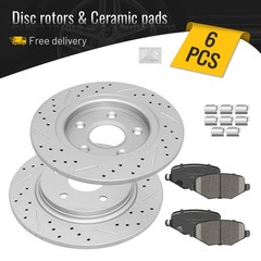 Rear Rotors & Brake Pads Set for Dodge Grand Caravan Town & Country Journey C/V