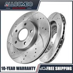 10.94 in Front Disc Drilled Vented Brake Rotors for Ford Focus C-Max 2013 – 2018