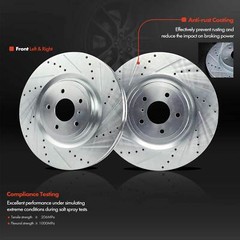 4x Drilled Brake Rotors for INFINITI Q60 2017-2020 Q70 FX50 M56 Q50 Front & Rear