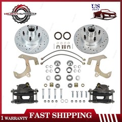 Front Disc Brake Conversion Kit Drilled for 1949-1954 Chevy Car/53-62 Corvette