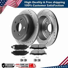 262mm Rear Rotors + Brake Pads for Dodge Avenger Caliber Chrysler 200 Sebring
