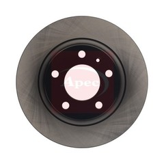 2x Apec Red Rear Brake Discs 264mm Fits Opel Vauxhall Adam Corsa 569418