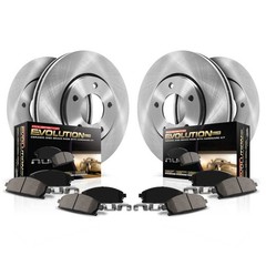 Powerstop 312mm Front 286.1mm Rear Brake Disc Rotors & Pads Kit for 2009 Passat