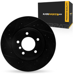 For BMW 330Ci 2001-2006 Brake Rotor | Black | 25 mm. / 0.98in. Nominal Thickness