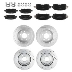 Front Rear Brake Rotors+Ceramic Brake Pads Kit for Nissan Altima 2013 2014-2023