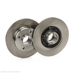 2X APEC Rear Brake Discs for PEUGEOT 307 CC 2003-09 249mm Solid DSK2288