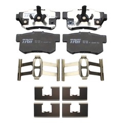 DuraGo Front Rear Disc Brake Rotors TRW Ceramic Pads Kit for CRV 2.4L RDX 2.3 L4