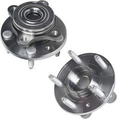Front Dril Brake Rotor Pad + Wheel Hub Kit 2005 2006 2007 2008 2009 Ford Mercury