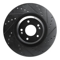 Genuine DFC Brake Rotor – Drilled and Slotted – Black 633-03061R