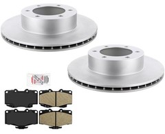 Heavy Duty Coated Brake Rotors & Pads Fits 1996-2002 Runner with 319MM Larger
