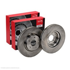 2x APEC Front Brake Discs For FORD C-MAX II (DXA/CB7, DX 100kW/136HP/1997cc