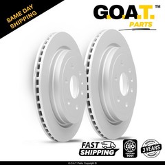 Rear Brake Rotors Set for 2010-2016 Cadillac SRX 2011 Saab 9-4X 13501317 12.4 in