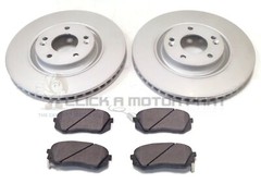 FRONT 2 BRAKE DISCS AND PADS SET FOR HYUNDAI i40 1.6 GDi 1.7 CRDi (CHECK 300MM)