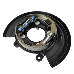 Rear Passenger Parking Brake Assembly w/ Backing Plate for Ford F-250 Super Duty