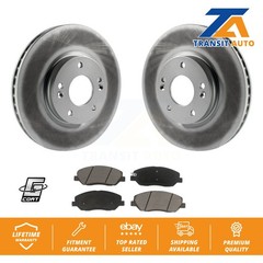 [Front] Coated Disc Brake Rotor & Ceramic Pad Kit For 2007-2009 Hyundai Santa Fe