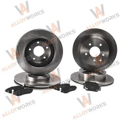 Front Rear Drilled Rotors Ceramic Pads For INFINITI G35 Nissan 350Z 2003-2005