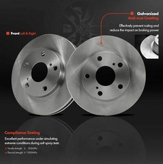 2pcs Disc Brake Rotors for Toyota Camry 1992-2001 L4 2.2L Front LH & RH 254 mm