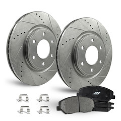 For Toyota Tacoma (05-22), Toyota FJ Cruiser (07-14) Front Brake Kit Rotors+Pads